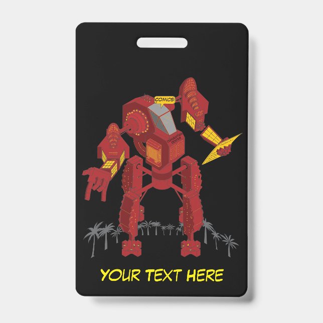 Multiple image advertising badge ID badge (Front)