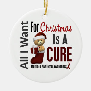 Multiple Myeloma All I Want Christmas Ornaments