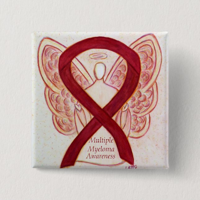 Multiple Myeloma Angel Awareness Ribbon Pins (Front)