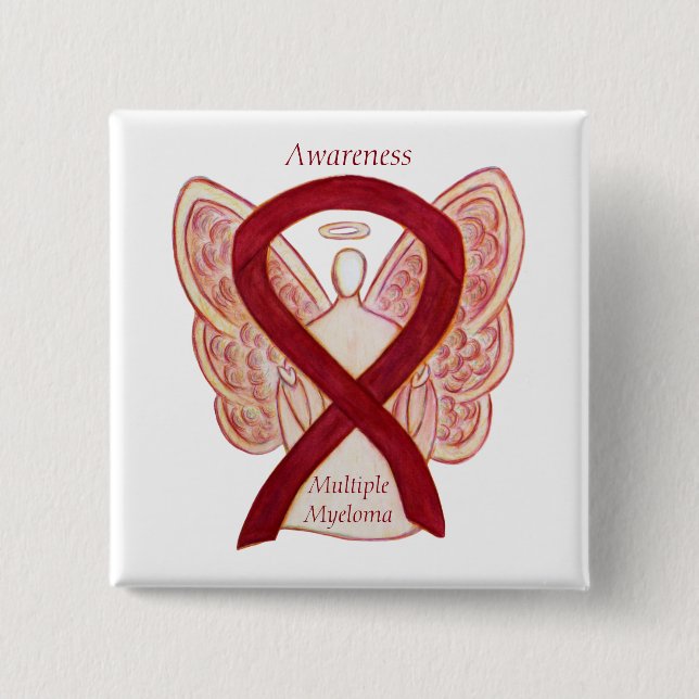 Multiple Myeloma Angel Awareness Ribbon Pins (Front)