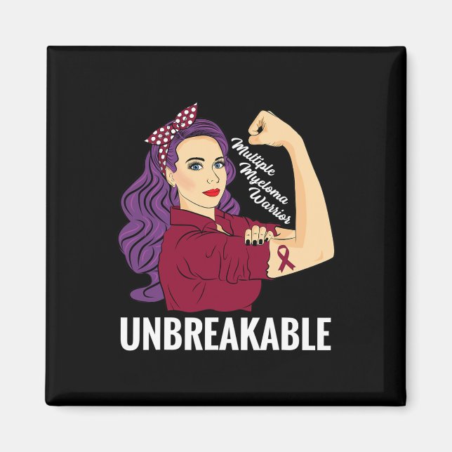 Multiple Myeloma Awareness  Blood Cancer Warrior G Magnet (Front)