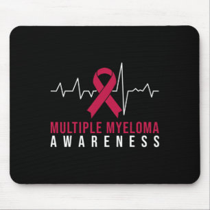Multiple Myeloma Awareness Heartbeat Mouse Mat