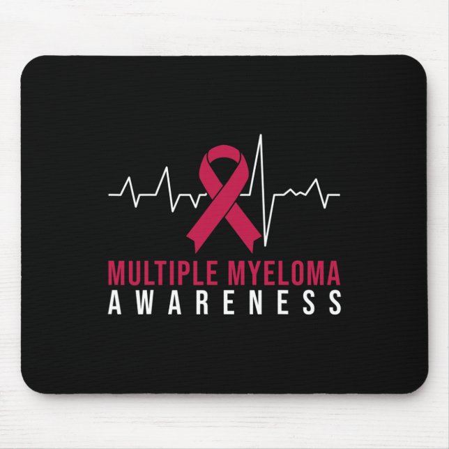 Multiple Myeloma Awareness Heartbeat  Mouse Mat (Front)