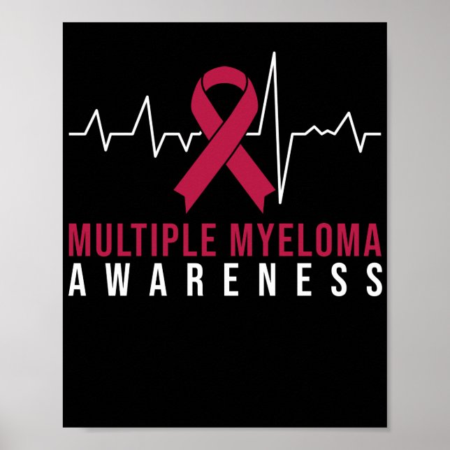 Multiple Myeloma Awareness Heartbeat Poster (Front)