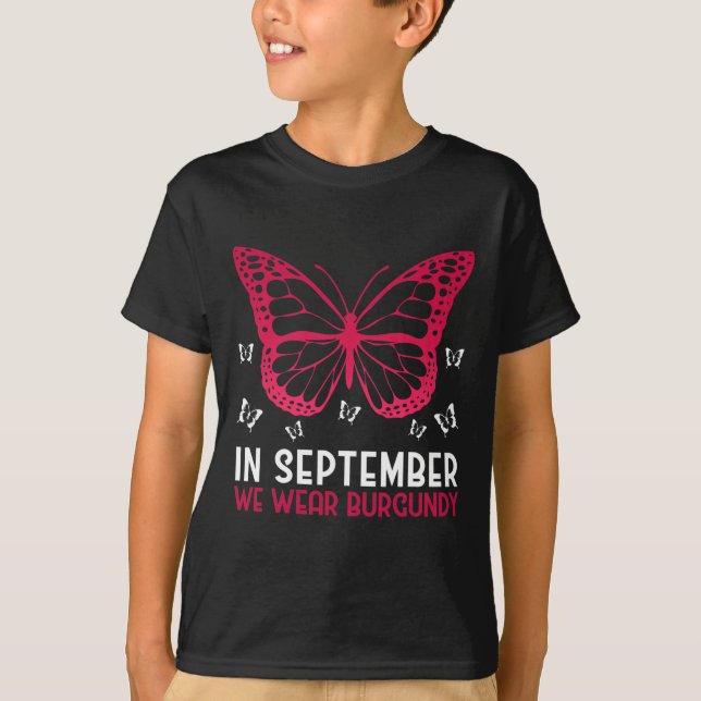 Multiple Myeloma Awareness In September We Wear Bu T-Shirt (Front)