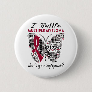 Multiple Myeloma Awareness Month Ribbon Gifts 6 Cm Round Badge