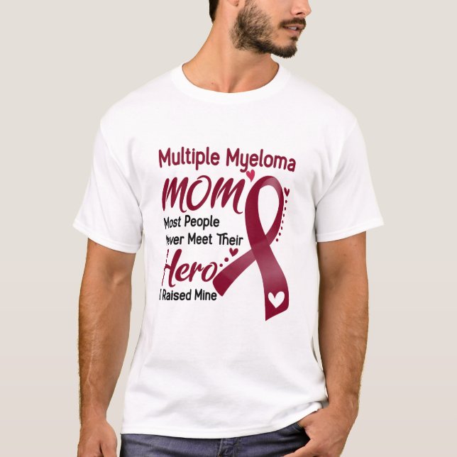 Multiple Myeloma Awareness Month Ribbon Gifts T-Shirt (Front)