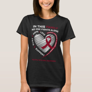 Multiple Myeloma Awareness Products Sister Dad Blo T-Shirt