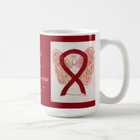 Multiple Myeloma Awareness Ribbon Angel Custom Mug