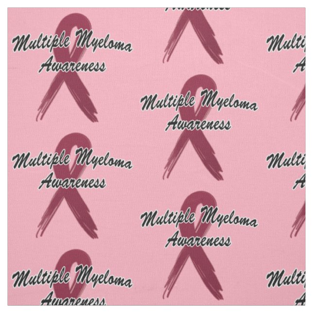 Multiple Myeloma Awareness Ribbon of Hope Fabric (Swatch)