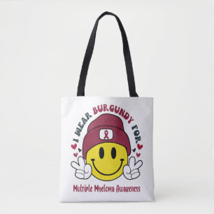 Multiple Myeloma Awareness Ribbon Support Gifts Tote Bag