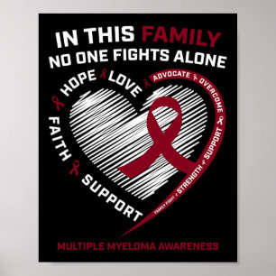 Multiple Myeloma Awareness Sister Dad Blood Cance Poster