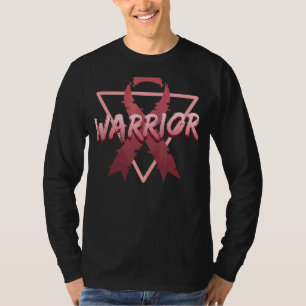 Multiple Myeloma Awareness Warrior Vaporwave Aesth T-Shirt