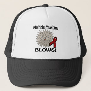 Multiple Myeloma Blows Awareness Design Trucker Hat