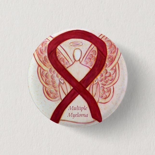 Multiple Myeloma Cancer Angel Awareness Ribbon Pin (Front)