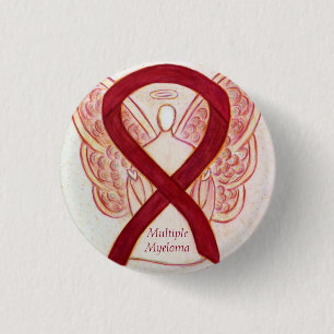 Multiple Myeloma Cancer Angel Awareness Ribbon Pin