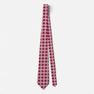 Multiple Myeloma Cancer Awareness Plaid Burgundy Tie