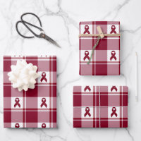 Multiple Myeloma Cancer Awareness Plaid