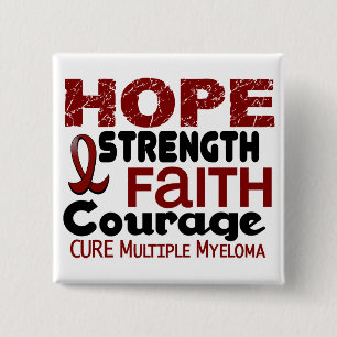 Multiple Myeloma HOPE 3 15 Cm Square Badge