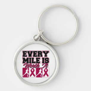 Multiple Myeloma Mens Every Mile is Worth It Key Ring