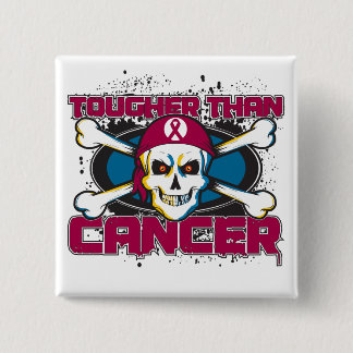 Multiple Myeloma Tougher Than Cancer Skull 15 Cm Square Badge