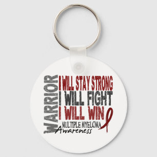 Multiple Myeloma Warrior Key Ring