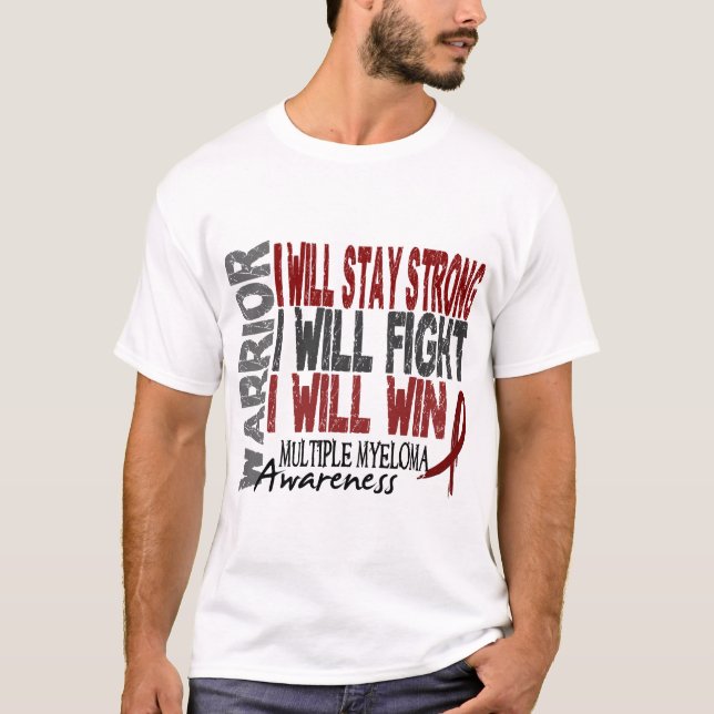 Multiple Myeloma Warrior T-Shirt (Front)