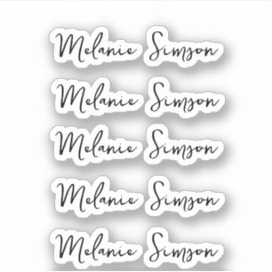 Multiple Name Stickers Back to School stickers