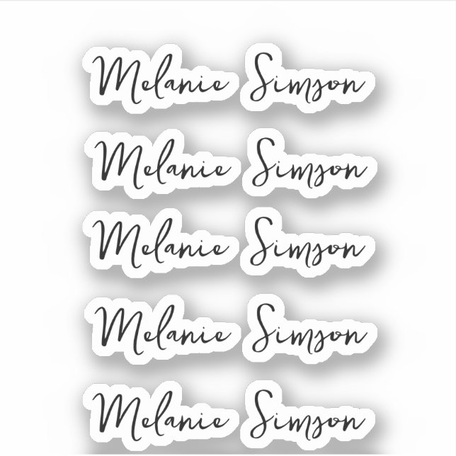 Multiple Name Stickers Back to School stickers (Front)