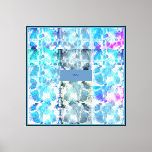 Multiple Of Blues Canvas Print