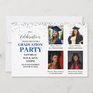 Multiple Photo Graduation Party Invitation