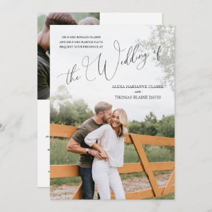 Multiple Photo Wedding Invitation