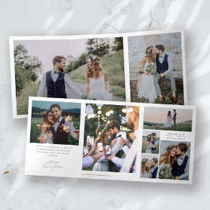 Multiple Photo Wedding Thank You Card