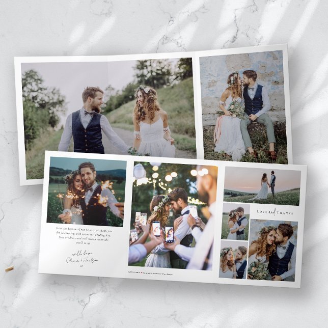 Multiple Photo Wedding Thank You Card (Creator Uploaded)