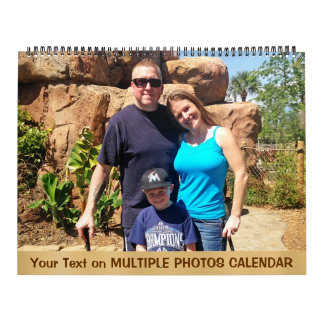 Multiple Photos and Text Large Calendar 2016 (Cover)