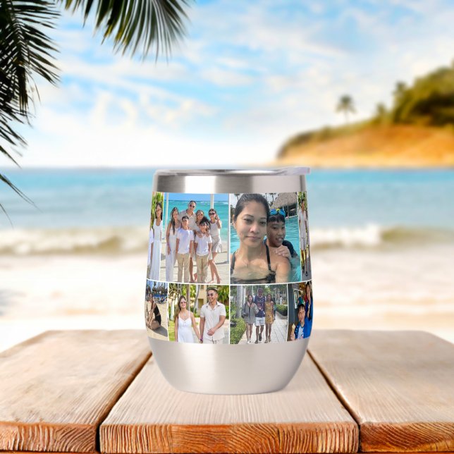 Multiple photos Family Vacation Photo Collage (Beach)