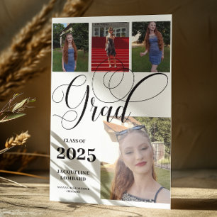 Multiple Photos Graduation Announcement