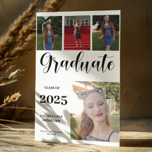 Multiple Photos Graduation Announcement