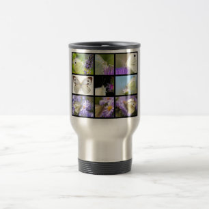 Multiple photos of Large White butterfly Travel Mug