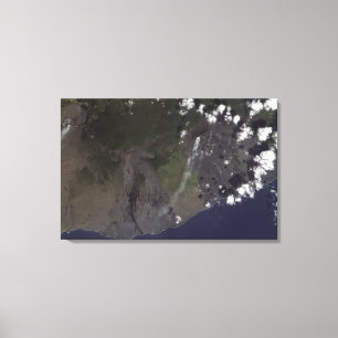 Multiple plumes blow towards the south-southwest canvas print