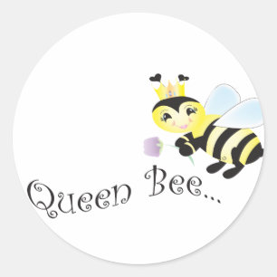 (multiple products selected )Queen Bee Classic Round Sticker