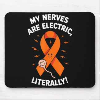 Multiple Sclerosis Awareness 2025 -orange Ribbon_  Mouse Mat