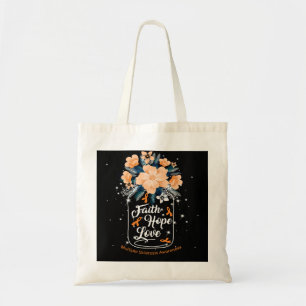 Multiple Sclerosis Awareness Faith Hope Love For M Tote Bag