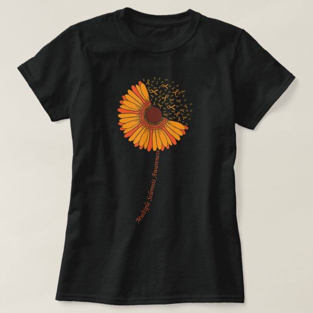Multiple Sclerosis Awareness For Women MS Awarenes T-Shirt (Design Front)