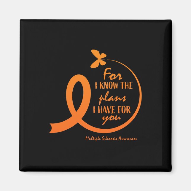 Multiple Sclerosis Awareness Gift Christian Bible  Magnet (Front)