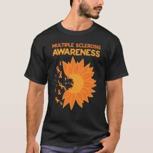 Multiple Sclerosis Awareness Month Orange Ribbon a T-Shirt
