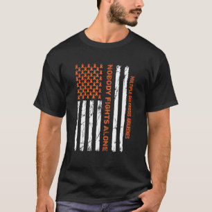 Multiple Sclerosis Awareness  Ms American Flag 1 T-Shirt