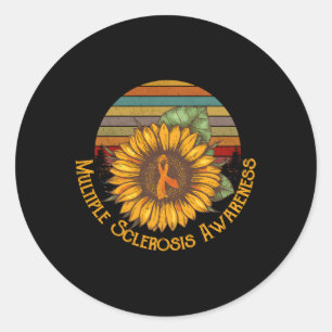 Multiple Sclerosis Awareness Ms Awareness Classic Round Sticker