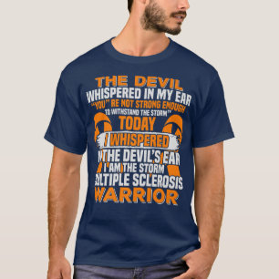 Multiple Sclerosis Awareness MS Orange Ribbon Men T-Shirt