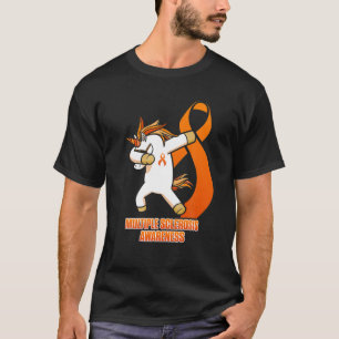 Multiple Sclerosis Awareness MS Survivor Unicorn W T-Shirt